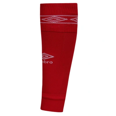 Image of Umbro Mens Diamond Leg Sleeves (Vermillion/White) Red Size Large