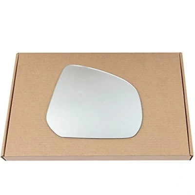 Image of Less4spares Wing Mirror Glass Right Compatible with Nissan Pixo 2009 2013 STICK ON Driver Off Side Convex