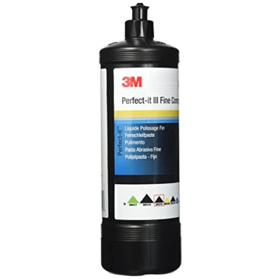 Image of 3M Perfect it III Fine Compound Polish 09375, Remove Grade Sanding and Car Wash Scratches, Gives a High Gloss Finish Paint, 1.0l Bottle
