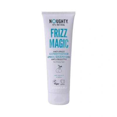 Image of Noughty 97% Natural Frizz Magic Conditioner, Anti Cleanser for Frizzy and Curly Hair to Smooth Shine with Marula Oil Daikon, Sulphate Free Vegan Haircare 250ml