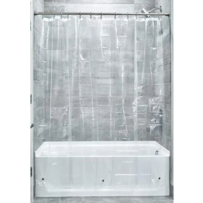 Image of iDesign Shower Liner, Vinyl, 72&quot; W x 84&quot; L (Pack of 1)