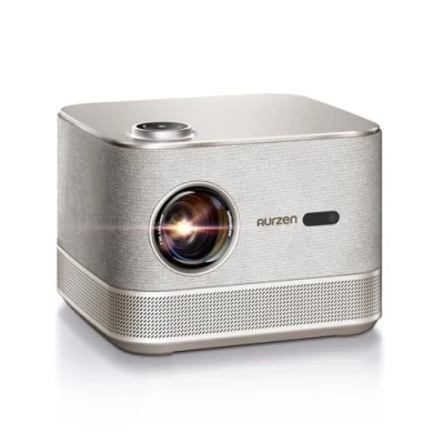 Image of 【NetfIix Officially &amp; DoIby Audio】AURZEN 4K Supported Smart Projector with Auto Focus Keystone, 2 Extra Tech, HDR 10 60Hz WiFi Bluetooth Outdoor Portable for Smartphone/USB/HDMI