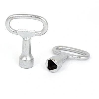 Image of Sourcingmap 2pcs Triangle Utility Key for Electric Meter Box Cupboard