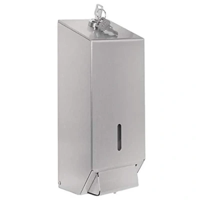 Image of Jantex Stainless Steel Soap Dispenser Bathroom Dish Holder 185x227x145mm