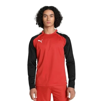 Image of Puma Men&#039;s TeamLIGA Training Sweat Sweater, Red Black, L