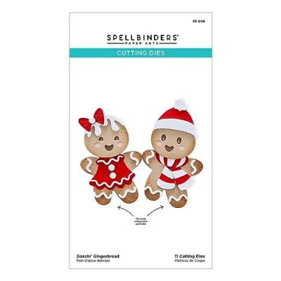 Image of Spellbinders Dancin&#039; Gingerbread Etched Dies from The Christmas Collection