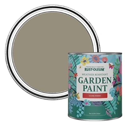 Image of Rust Oleum Brown Mould Resistant Garden Paint In Gloss Finish Cocoa 750ml Fence Paint, Shed