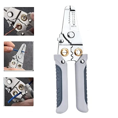 Image of GWINDY Upgraded Multifunctional Wire Stripping Pliers, Professional Special Stripper for Electrician, Heavy Duty Multi Purpose Electrical Tool (1PCS)