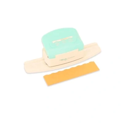 Image of Craftelier Pressure Lever Punch for Making Decorative Edges with Embossed Flowers on Paper and Card, Die Cut, Perfect Scrapbooking Crafts