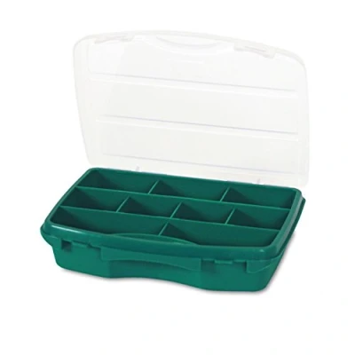 Image of tayg 20001 Organiser case with Fixed dividers mod. 20 9, Green