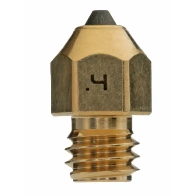 Image of Diamondback Nozzles MK8 Compatible Polycrystalline Solid Diamond Tip 3D Printer Nozzles, Improved Extrusion, Any Filament, Long Life, Wear Resistant, Layer Adhesion, USA Made (0.4mm)