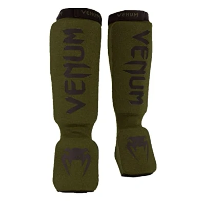 Image of Venum, Kontact Shin Guards, Men&#039;s, XS, Khaki/Black