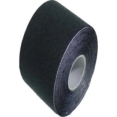 Image of Safety First Aid Group HypaPlast Kinesiology Tape, Black 5cm x 5m