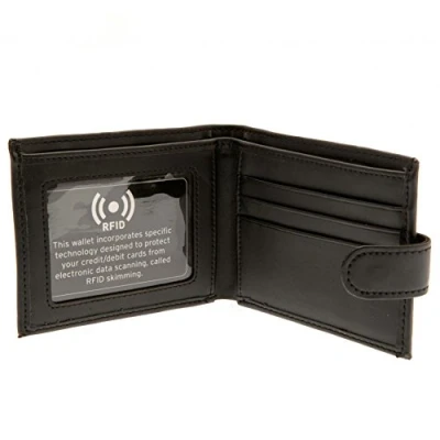 Image of Chelsea FC RFID Fraud Leather Wallet Black One size