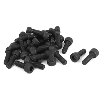 Image of Sourcingmap M5 x 14mm 12.9 Alloy Steel Hex Socket Head Cap Screws Bolt Black 30pcs
