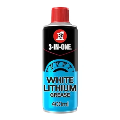 Image of 3 IN ONE White Lithium Grease 400ml Long Lasting Lubrication for Precision Mechanisms and Metal to Applications
