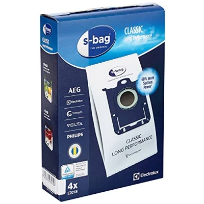 Image of Electrolux E201S, Sacchetto S Bag Long Performance for aspirapolvere, a pack with 4 pieces