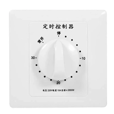 Image of Countdown Timer Switch, AC 220V Min High Power Pump Electronic Mechanical Control Socket Time Switch 86 Panel(30 Min)