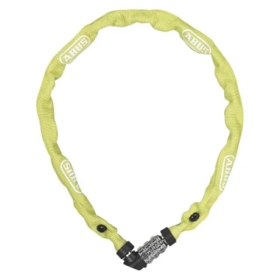 Image of ABUS chain lock 1200 Web combination made of special steel security level 2 60 cm yellow/green