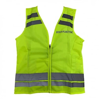 Image of Equi Flector Shires Horse Riding Safety Vest Hi Vis Tabard L, Yellow