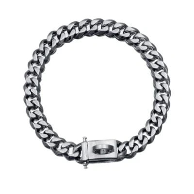 Image of Medium Dog Collar Solid Stainless Steel Cuban Pet Walk (20&quot;(For 17.6 19.5&quot; Neck),Silver)