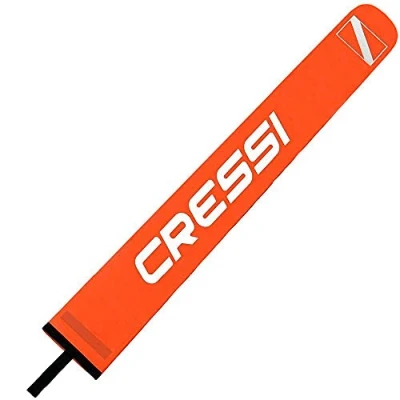Image of CRESSI Marker Buoy Orange 130 cm Diving Marking for Surface Marking, Orange, 130cm, Adult Unisex
