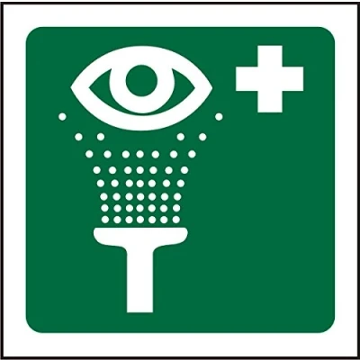 Image of Seco Eye Wash Pictogram Sign, 200mm x Self Adhesive Vinyl