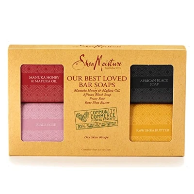 Image of Shea Moisture Our Best Loved Bar Soaps Contains Four 3.5 oz (Dry Skin Recipe)