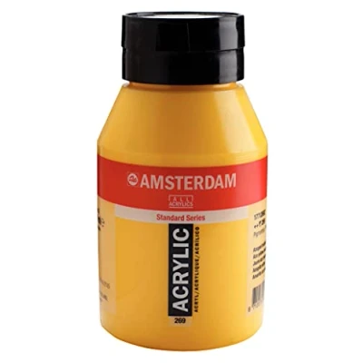 Image of Amsterdam Acrylic 1LTR Paint Azo yellow medium