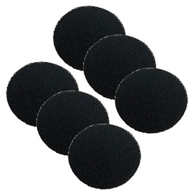Image of Finest Filters Pack of 6 x Compatible Carbon Impregnated Filter Foams Pad for Fluval FX4 FX5 and FX6