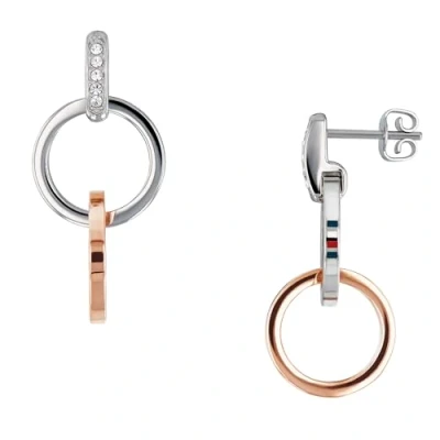 Image of Tommy Hilfiger Jewelry Women&#039;s Stainless Steel Earrings Embellished with Crystals 2780084