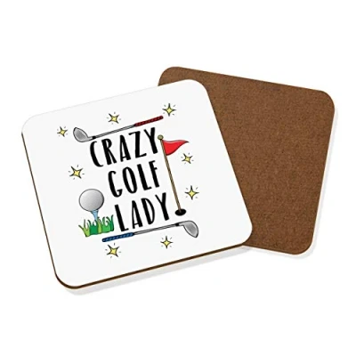 Image of Crazy Golf Lady Coaster Drinks Mat