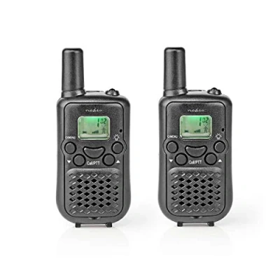 Image of Walkie Talkies for Adults Long Range Two Way Radios PMR Walky Talky PTT VOX Easy to Use 8 Ch 5km 2.5 Hour Black