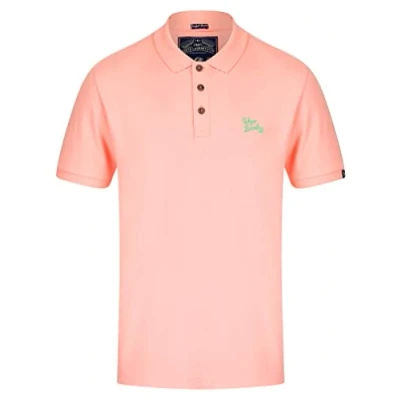 Image of Tokyo Laundry Mens Coral Cotton Short Sleeve Polo Shirt Size Small
