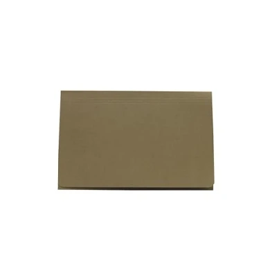 Image of Legal Filing Ref 715382 Full Flap Document Pocket Wallet, Box of 50, Made from 315gsm Strong Recycled Manilla, Will Hold A4 &amp; Foolscap Documents, 35 x 24 cm in Size, Grey