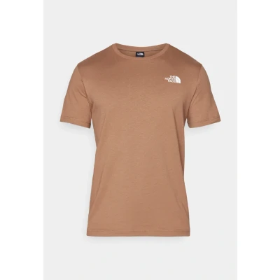 Image of The North Face BOX TEE Print Tshirt, Men&#039;s, Size: Small, Latte/gravel