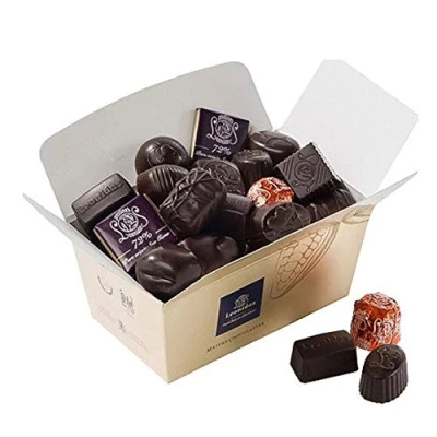 Image of Dark Belgian Chocolate, 55 Leonidas Pralines, Truffles Caramels, Ganache, Creams in Gift Box