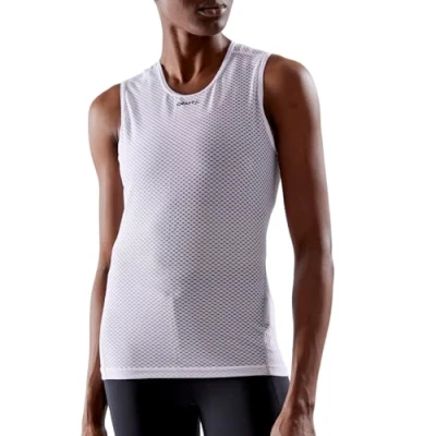 Image of Craft COOL MESH SUPERLIGHT SLEEVELESS BASELAYER WOMEN White