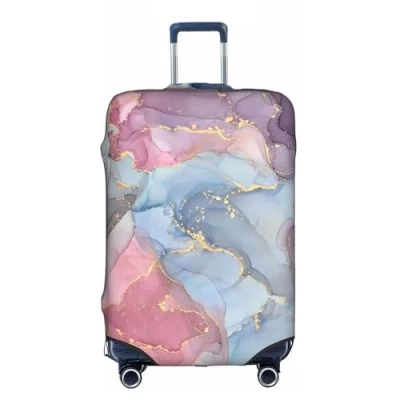 Image of Printed Design Travel Trolley Case Cover Protector Washable Suitcase Luggage Storage Covers for 18 32 Inch (pink, XL 29&quot; 32&quot; inches case)