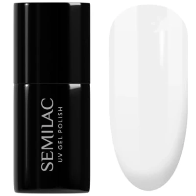 Image of SEMILAC 389 Cocount Ice Cream Nail UV Gel Polish Long Lasting and Easy to Apply Soak off UV/Led Perfect for Home Professional Manicure Pedicure 7 ml