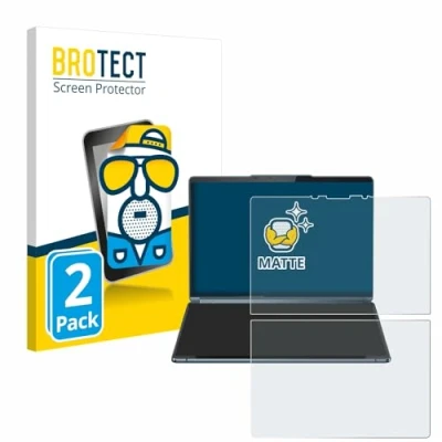 Image of brotect Screen Protector Anti Glare compatible with Lenovo Yoga Book 9i Gen 9 (2 Pack) Matte, Fingerprint Protection Film