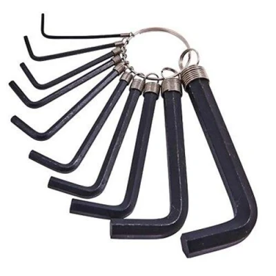 Image of unbeatableoffers Heavy Duty 10pc Hex Key Set Allen &amp; Ring Wrench 1.5 10mm