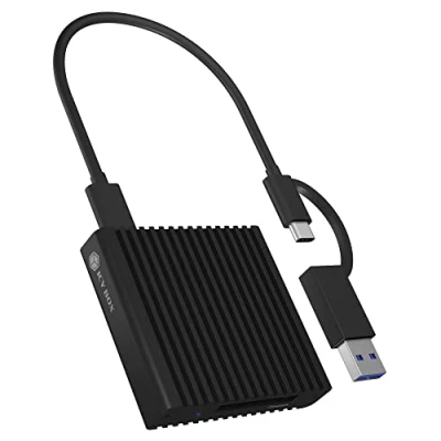 Image of ICY BOX CFexpress Type B Card Reader with USB 3.2 Gen 2 (10 Gbps), Reader, C and A, Aluminium, Android/Windows/Mac OS, IB CR404 C31