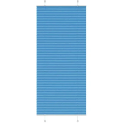 Image of vidaXL Pleated Blind Blue 85x200 cm Fabric Width 84.4 Polyester