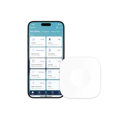 Image of AQARA Wireless Mini Switch, Requires HUB, Zigbee Connection, Versatile 3 Way Control Button for Smart Home Devices, Compatible with Apple HomeKit, Switch Works IFTTT