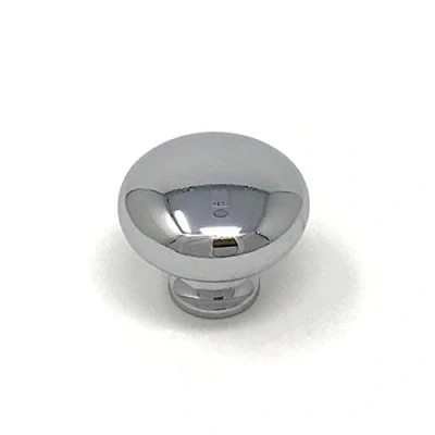Image of Handle &amp; Home 32mm Polished Chrome Round Knob for Kitchen Cabinets Bedroom Bathroom Cupboards Furniture