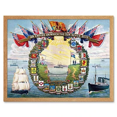 Image of Wee Blue Coo Book Cover British Empire Seamen&#039;s Hospital Art Print Framed Poster Wall Decor 12X16 Inch