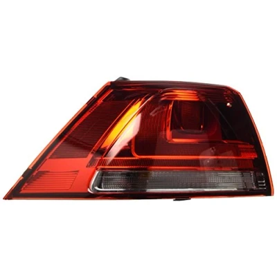 Image of E13871 Rear light HELLA 2SD 011 977 111 Left Outer section W21W, WY21W 12V with bulbs bulb holder VOLKSWAGEN: Golf 7