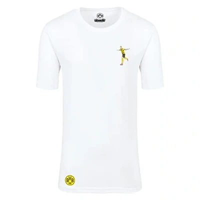 Image of Borussia Dortmund Reus Comic Unisex BVB T Shirt [Amazon Exclusive Collection] White