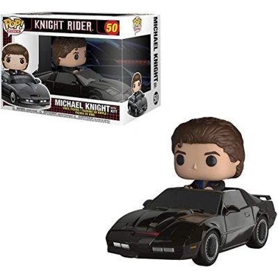 Image of Funko POP! Rides: Knight Rider: KITT and Michael Collectable Vinyl Figure Gift Idea Official Merchandise Toys for Kids &amp; Adults TV Fans Model Collectors Display
